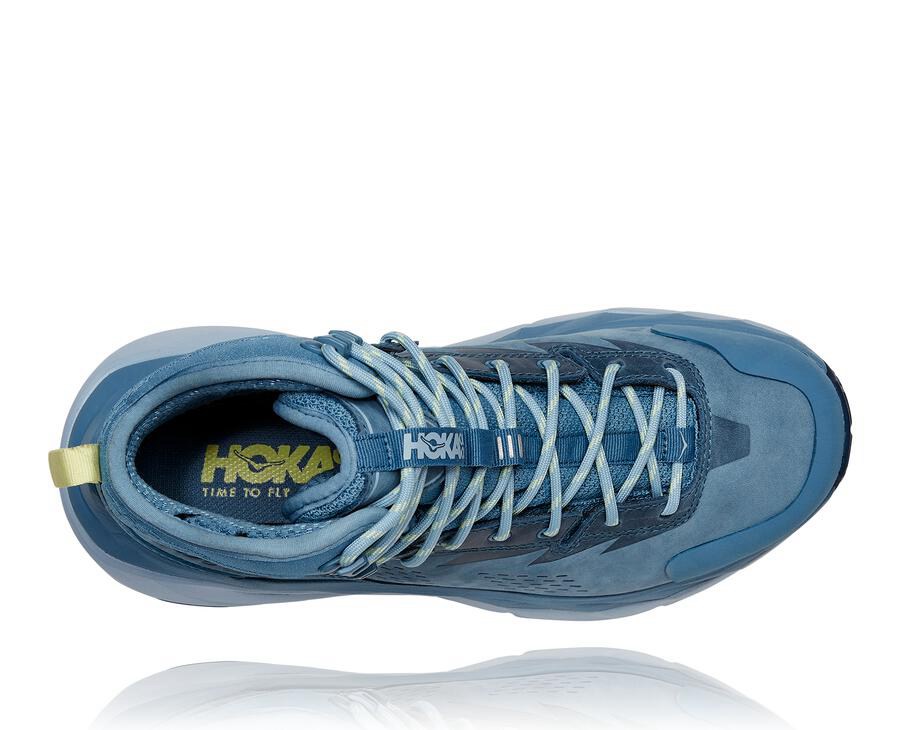 Hoka One One Yürüyüş Botları Kadın Mavi - Kaha Gore-Tex - YW8465091